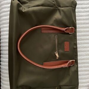 THE TEACHER TOTE • olive green, gently used and barely for one school year